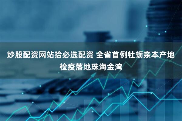 炒股配资网站拾必选配资 全省首例牡蛎亲本产地检疫落地珠海金湾